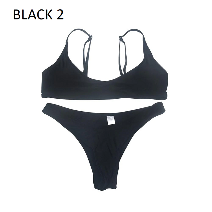 New Summer Solid Bikini Set for Women