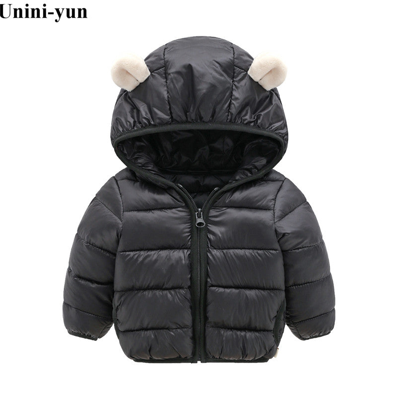 Kids Warm Outerwear Hooded Coat
