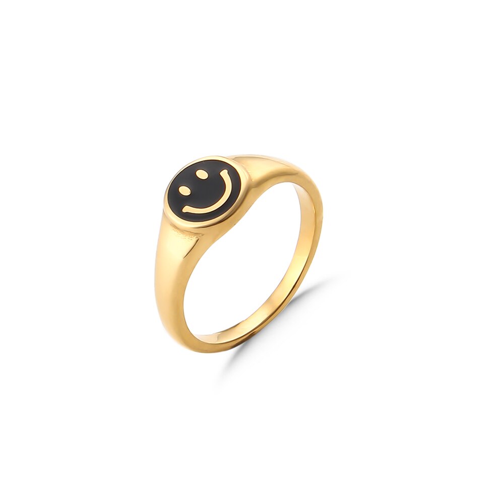 Smiley Face Rings For Women