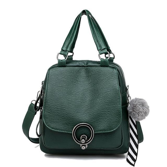 FadFashion? Soft Leather Casual Backpack