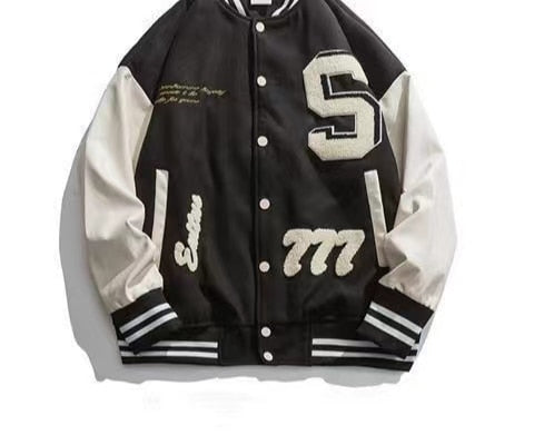 Embroidered Baseball Uniform Jacket