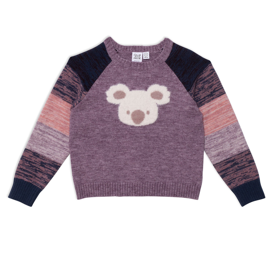 Long Sleeve Knitted Koala Sweater