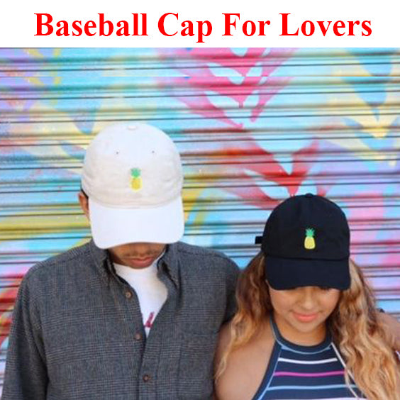 Baseball Cap Women Men Pineapple Embroidery Dad Hat