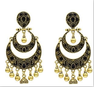 Egypt Vintage Silver Alloy Earrings for Women