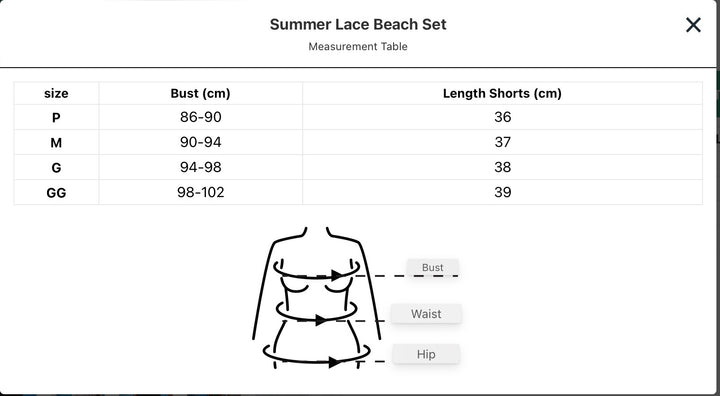 Lace Summer Beach Set