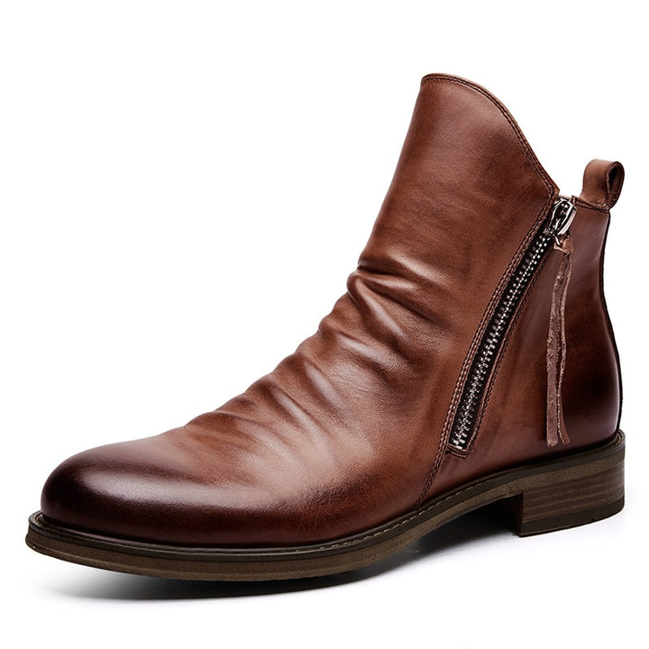 Men Winter Leather Boots