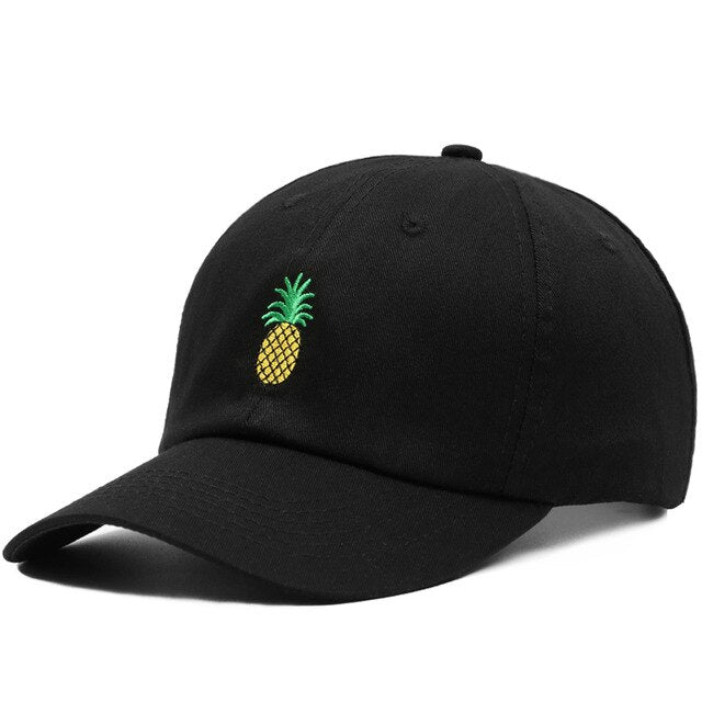 Baseball Cap Women Men Pineapple Embroidery Dad Hat
