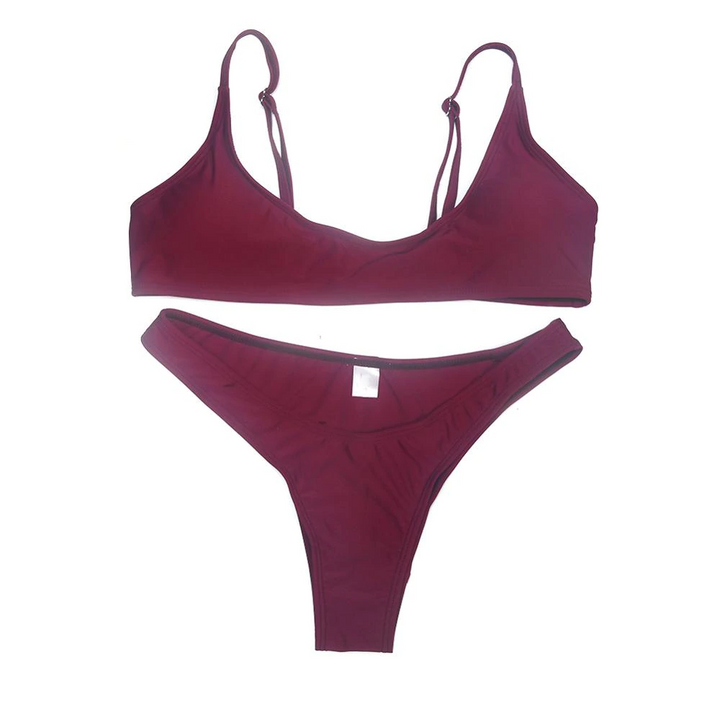 New Summer Solid Bikini Set for Women