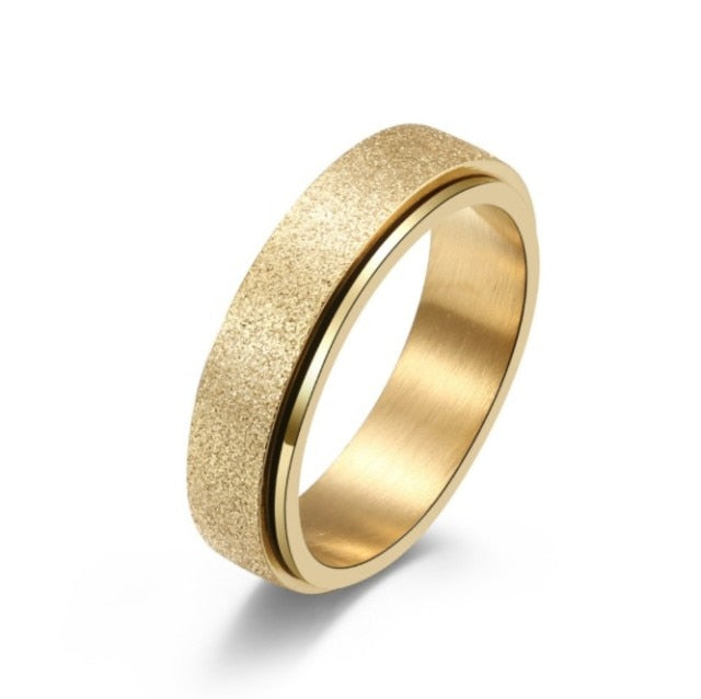 6mm Spinner Ring For Women Men Stress Release