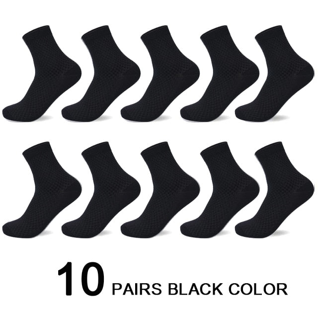 10 Pairs Bamboo Fiber Socks