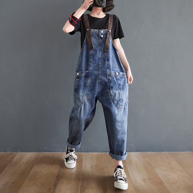 Washed Denim Overall
