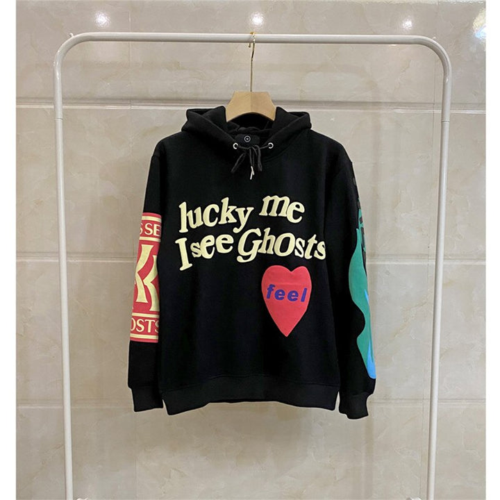 Men LUCKY ME I SEE GHOST Hoodie