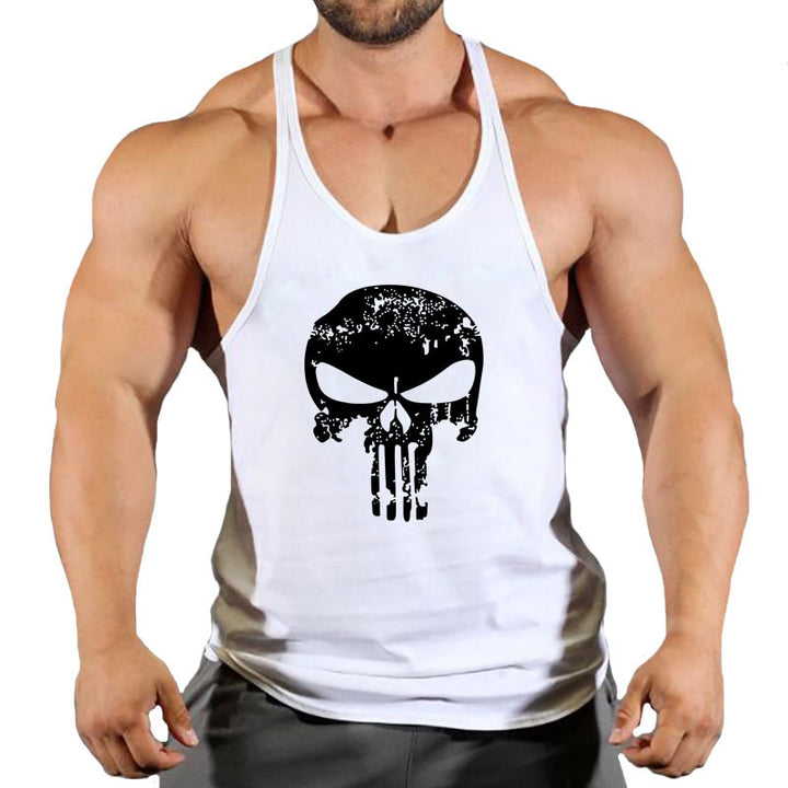 Bodybuilding Suspenders Shirt for Men