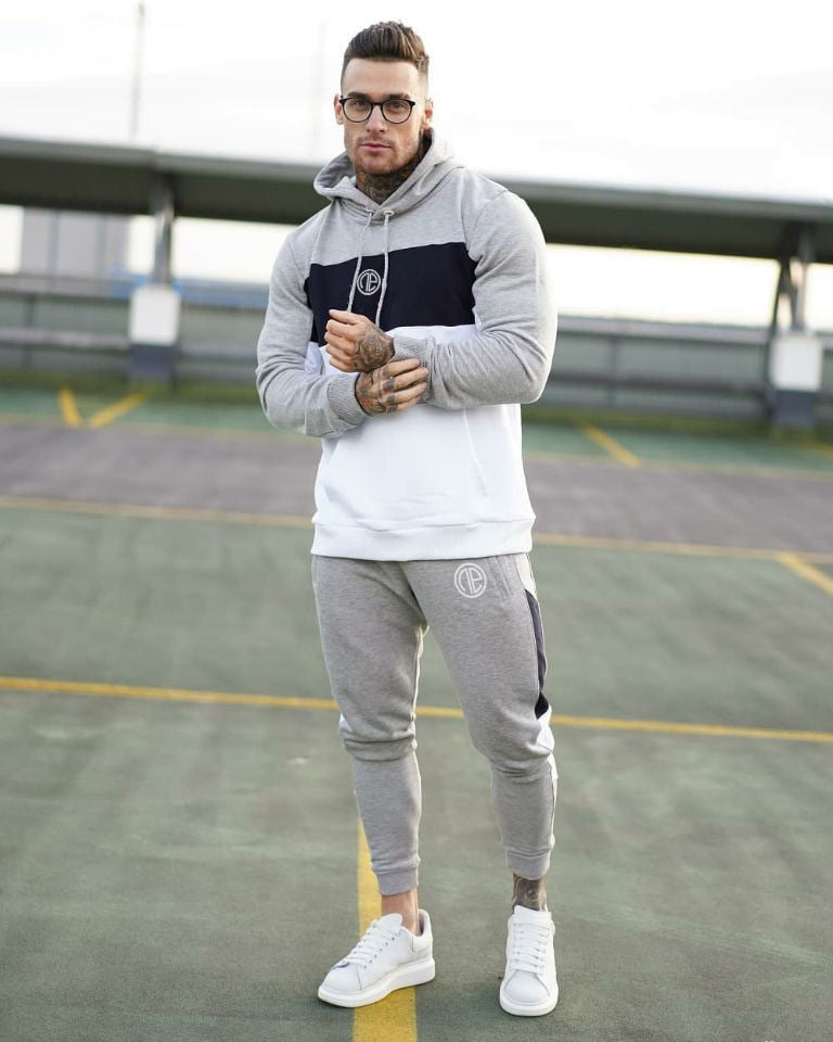 Men's Tracksuits Cotton Casual Hoodie