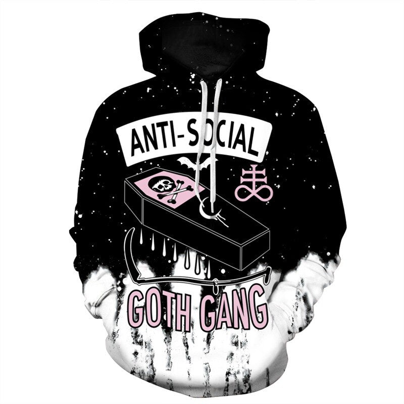 ANTI-SOCIAL GOTH GANG Punk Hooded