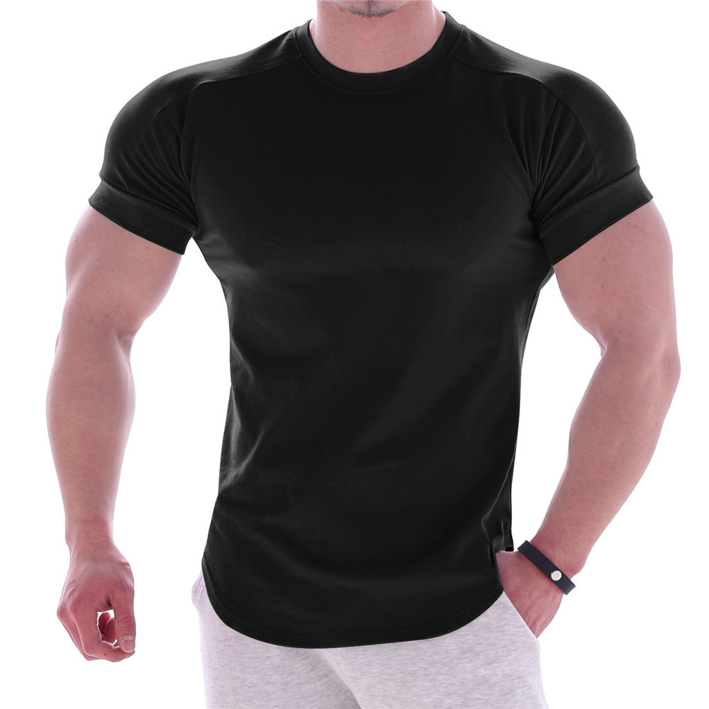 Men High Elastic Slim Fit T-shirt