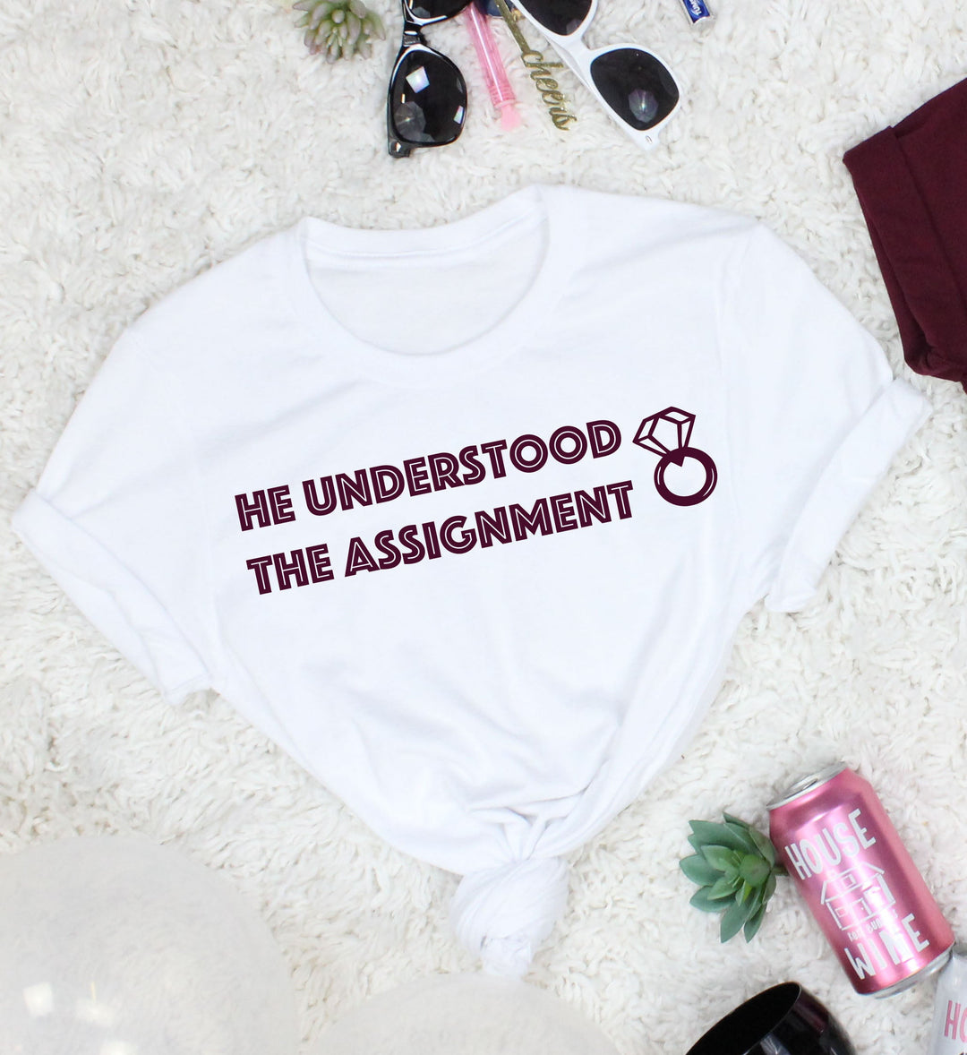 Understood the Assignment Bachelorette Party Tee Shirts