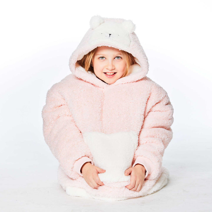 Hooded Blanket With Bear