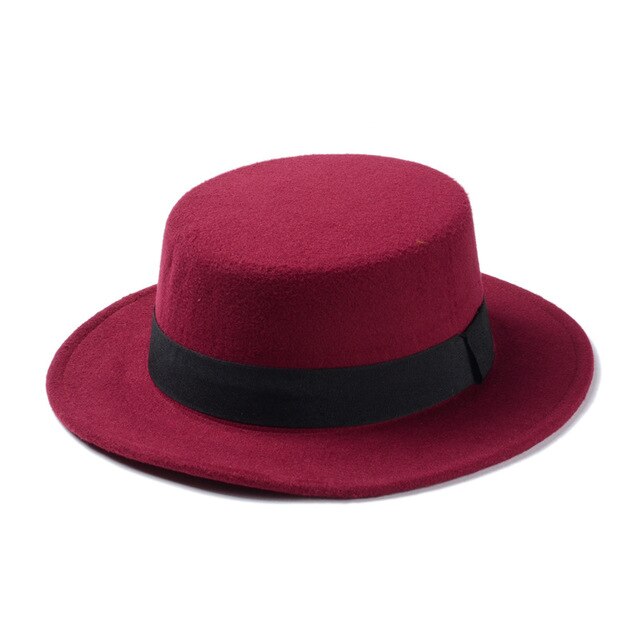 Men's Flat Top Hat