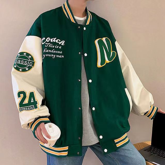 Embroidered Baseball Uniform Jacket