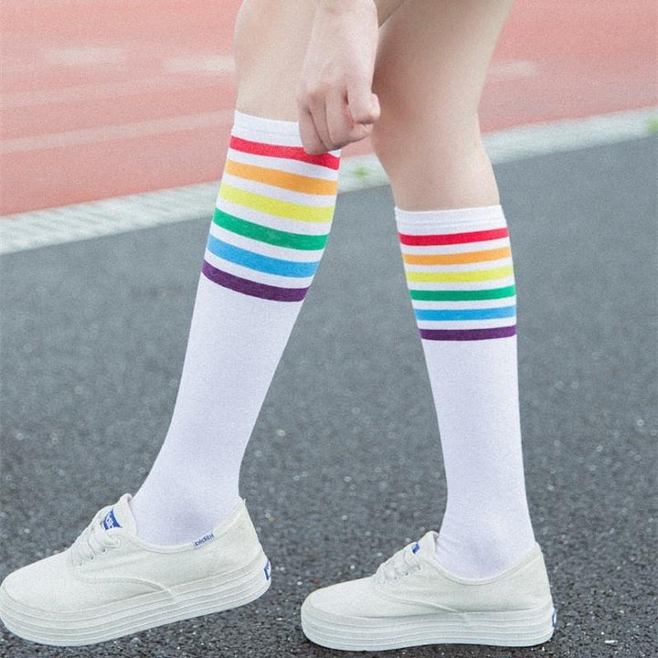 Rainbow Long Socks