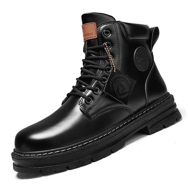 High Top Boots Men's Leather Boots