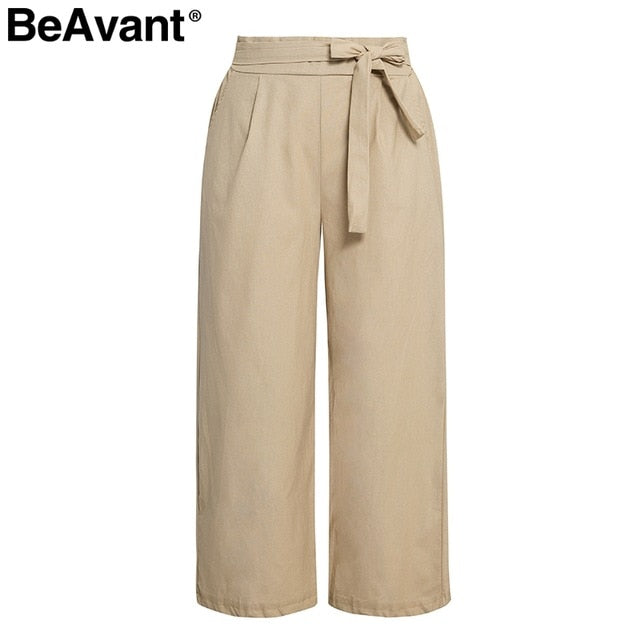 Casual cotton linen summer pants