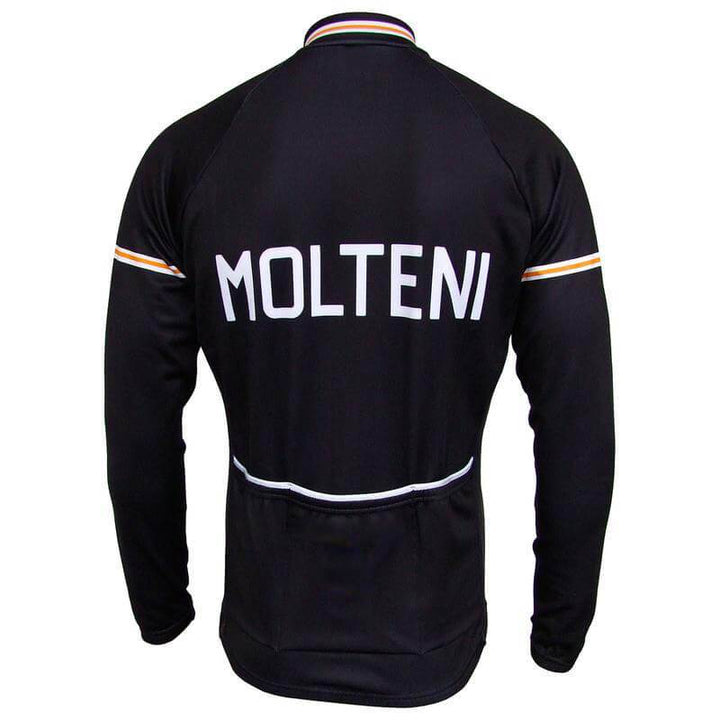 Men's Retro Molteni Arcore Long Sleeve Cycling Jersey