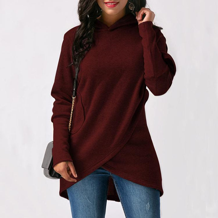 Women's plus size long sleeve pullover