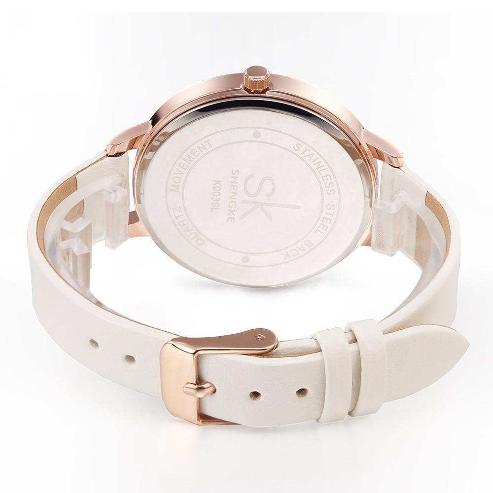 Shengke Bracelet Women Watch New Quartz Top Brand Luxury Fashion Crystal  Wristwatches Ladies Gift Relogio Feminino