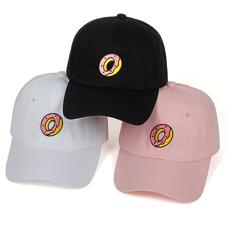 Men's Baseball Cap Donut Embroidery Cotton Hat Fashion Dad Hat Cotton Golf Cap Hats