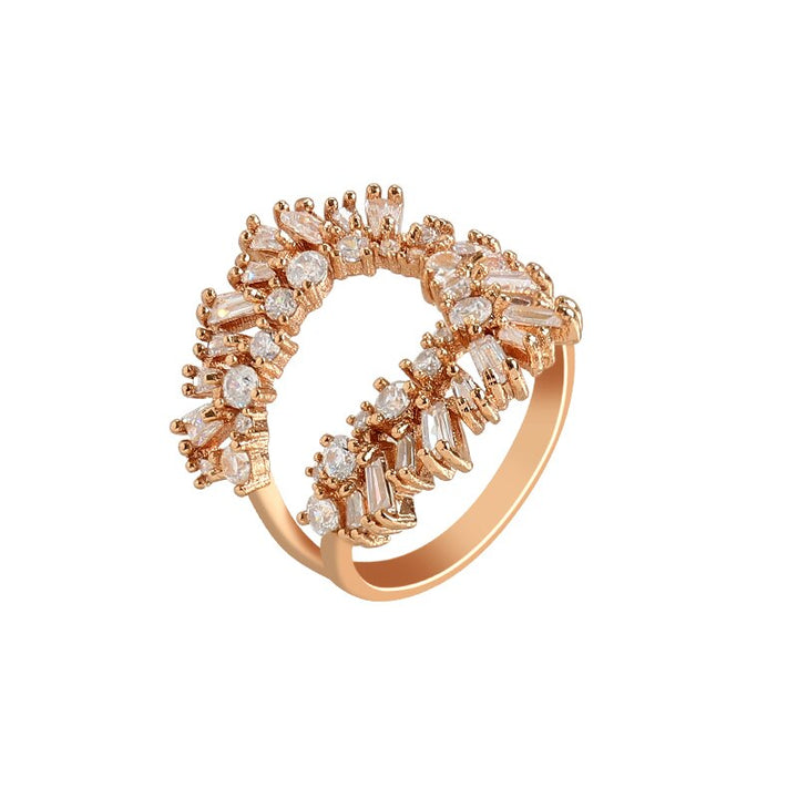 Crystal Opening U-ring For Women