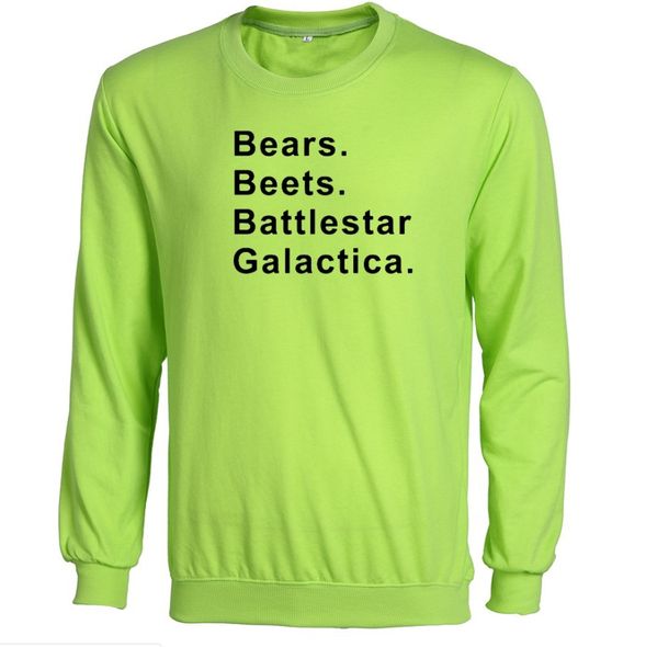 Unisex Bears, Beets, Battlestar Galactica Sweatshirts