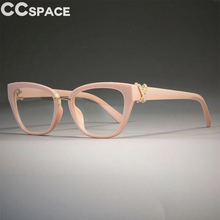 Cat Eye Glasses Frames Women Rhinestone