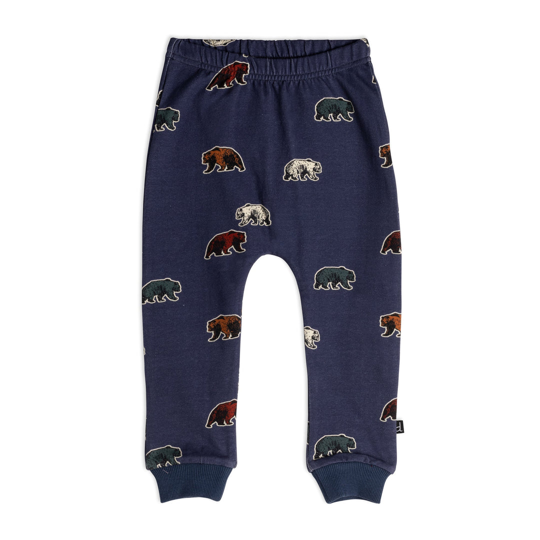 Printed Fleece Pant With Bears