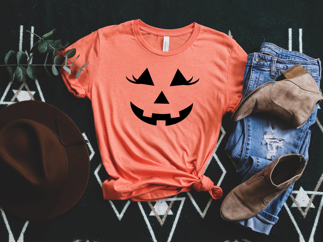 Halloween Pumpkin Face Shirt, Pumpkin Face Shirt, Halloween Outfit