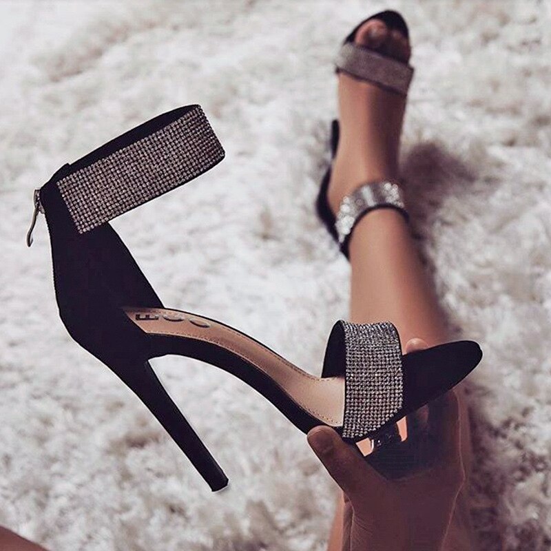 woman fashion thin heels