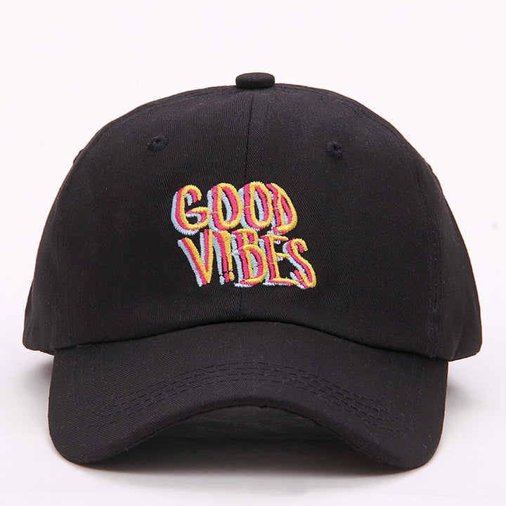 Good Vibes Dad Hat Embroidered Baseball Cap