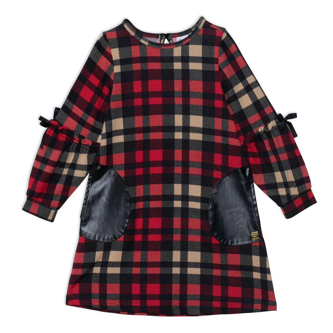 Plaid Dress With Long Sleeves