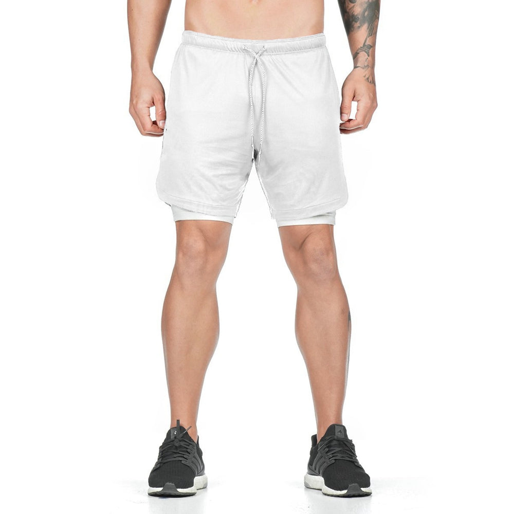 2 in 1 Running Shorts with Built-in Pocket Lining