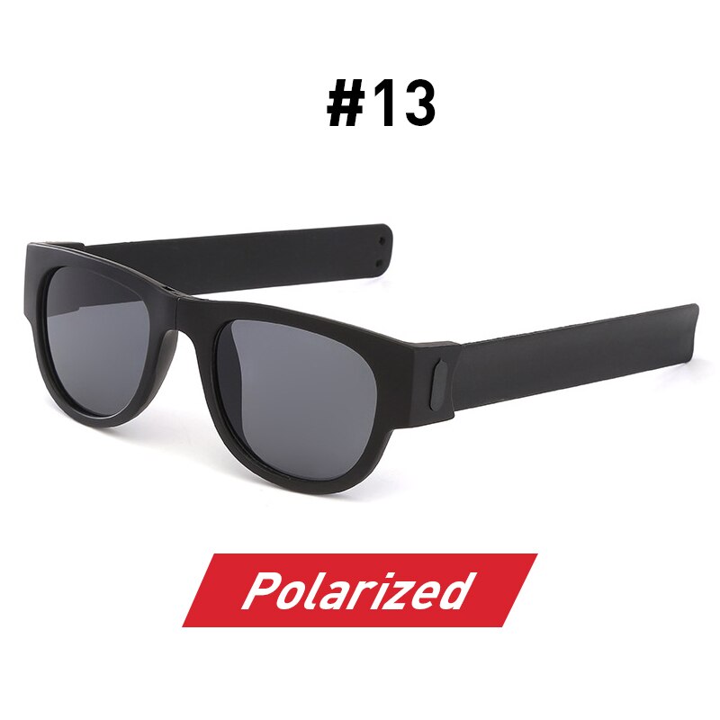 Fancy Slap Wristband Polarized Wrist Sunglasses Folding Roll