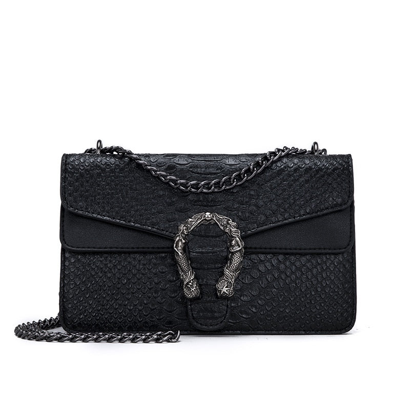 Snake Fashion Brand Women Bag Alligator PU Leather Messenger Bag