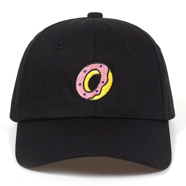 Men's Baseball Cap Donut Embroidery Cotton Hat