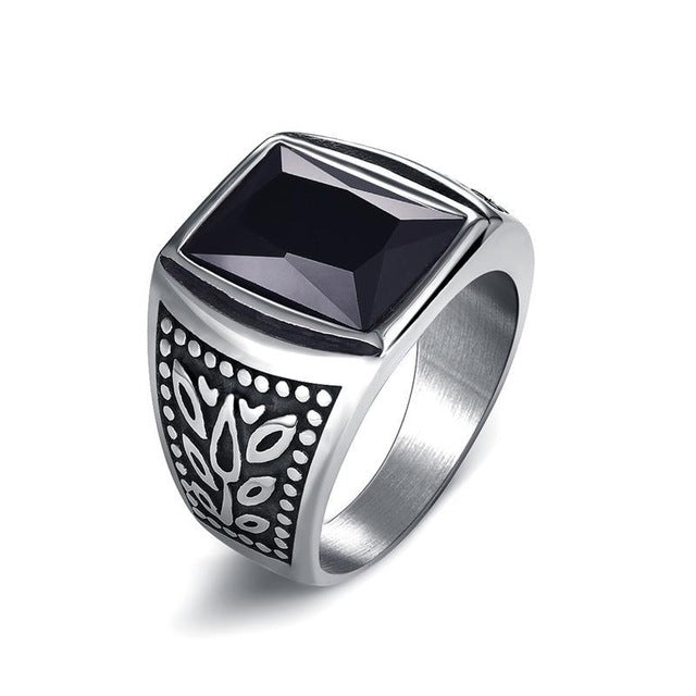 Punk Titanium Steel Ring For Men