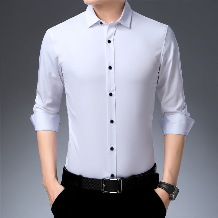 Anti-Wrinkle Men's Long Sleeve Shirt