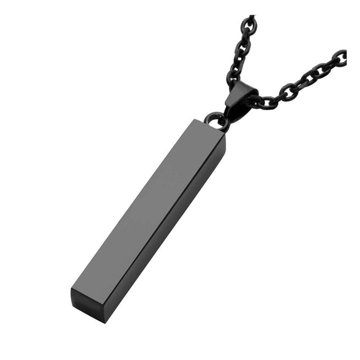 New Vertical Bar Stainless Steel Pendant Necklace