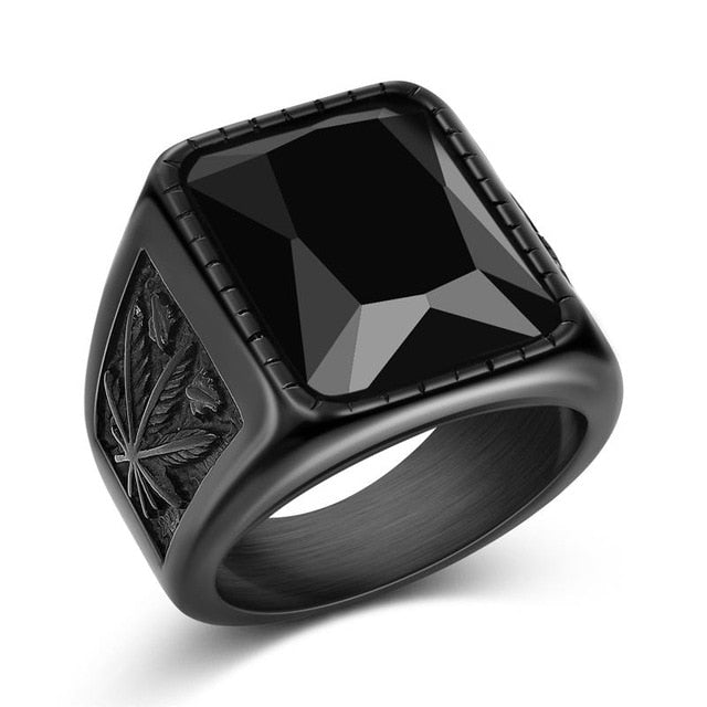 Punk Titanium Steel Ring For Men