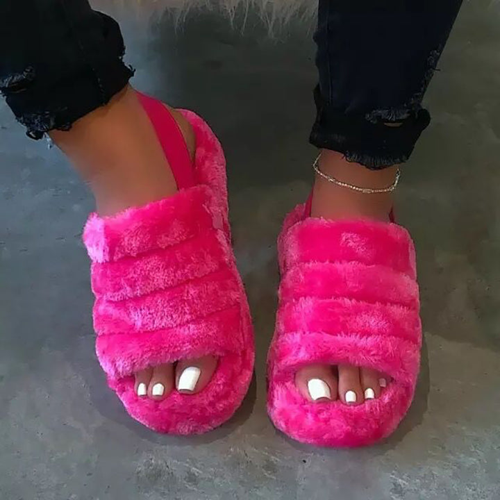 Women sponge cake cotton slippers