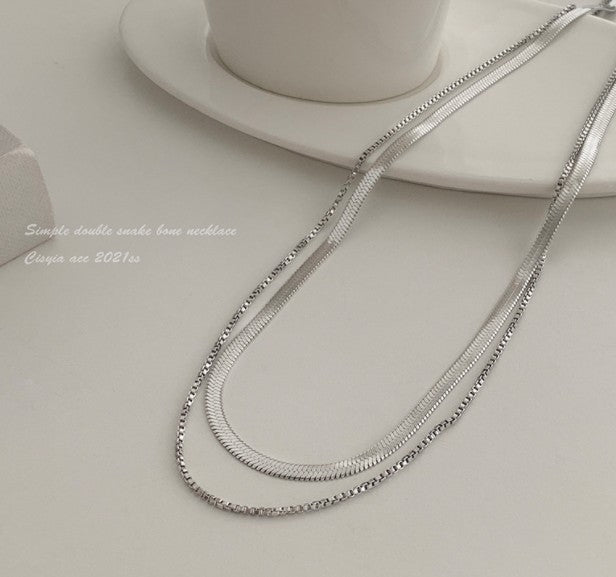 Stainless Steel Snake Chain Necklace for Women