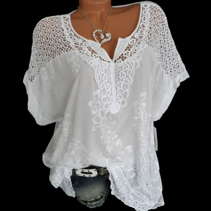 Summer Short Sleeve Women's Blouses